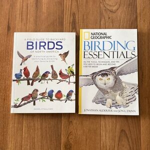 2 Birding Books for 1 price National Geographic hobby